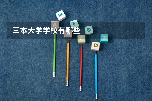 三本大学学校有哪些