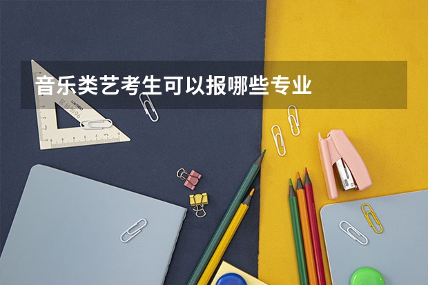 音乐类艺考生可以报哪些专业