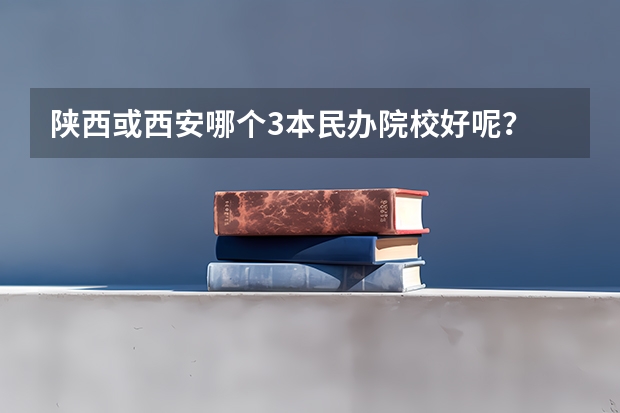 陕西或西安哪个3本民办院校好呢?