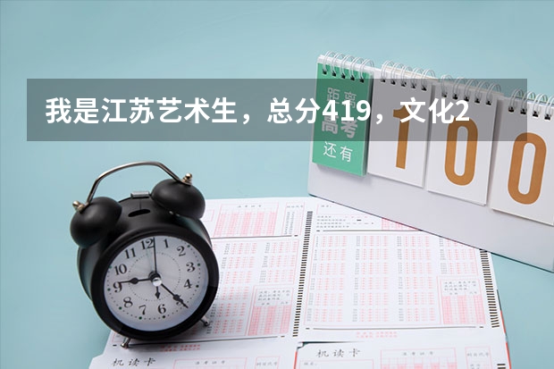 我是江苏艺术生，总分419，文化217，专业202，能上什么本科学校吗？