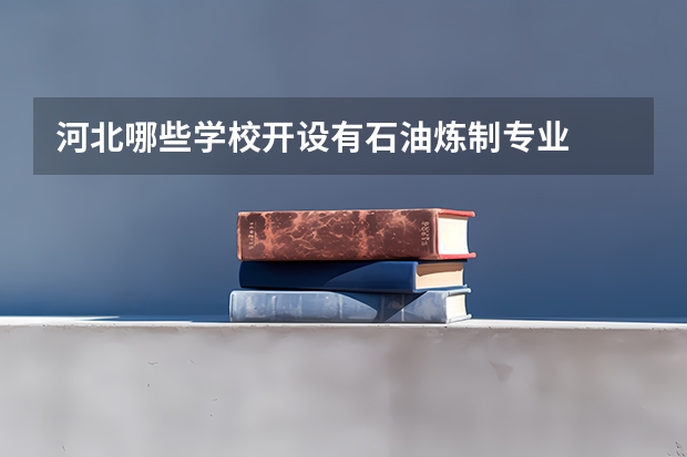 河北哪些学校开设有石油炼制专业