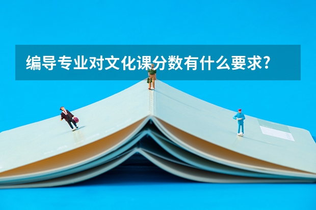 编导专业对文化课分数有什么要求?