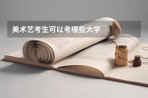 美术艺考生可以考哪些大学
