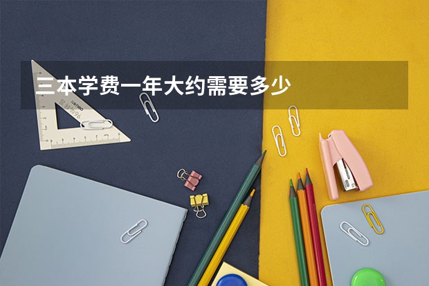 三本学费一年大约需要多少