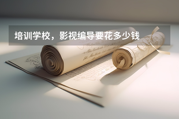 培训学校，影视编导要花多少钱