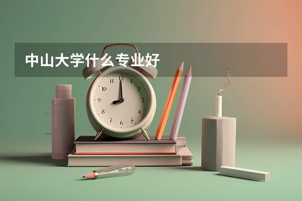 中山大学什么专业好