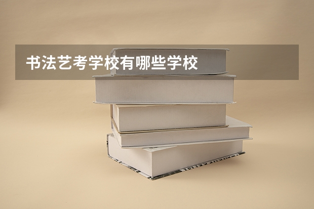 书法艺考学校有哪些学校