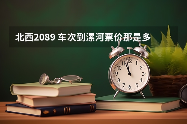 北西2089 车次到漯河票价那是多少啊！说的详细点啊！！准确！加分！
