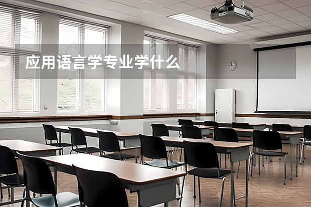 应用语言学专业学什么