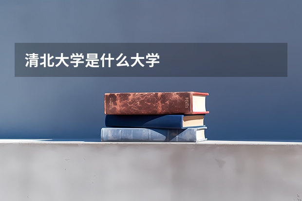 清北大学是什么大学