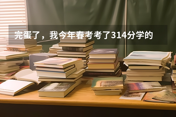 完蛋了，我今年春考考了314分学的计算机专业，而分数线是335没考上怎么办，怎么办…