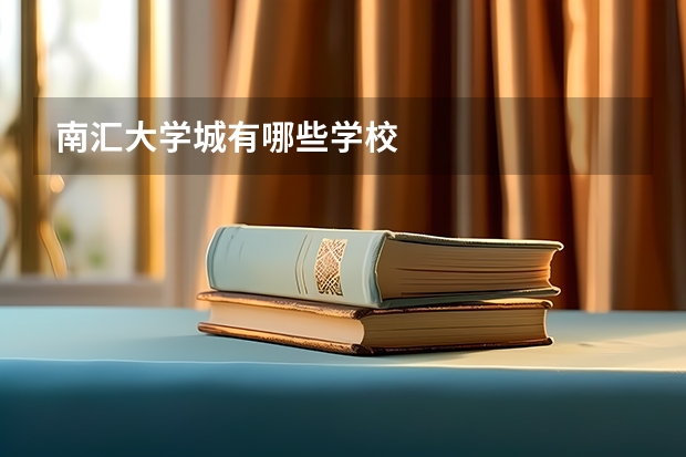 南汇大学城有哪些学校