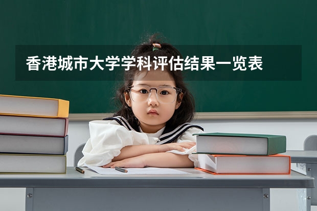 香港城市大学学科评估结果一览表