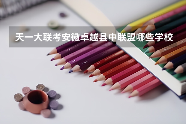 天一大联考安徽卓越县中联盟哪些学校