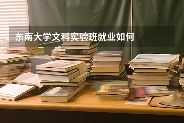 东南大学文科实验班就业如何