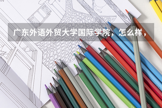 广东外语外贸大学国际学院,怎么样,今年的分数线是多少?