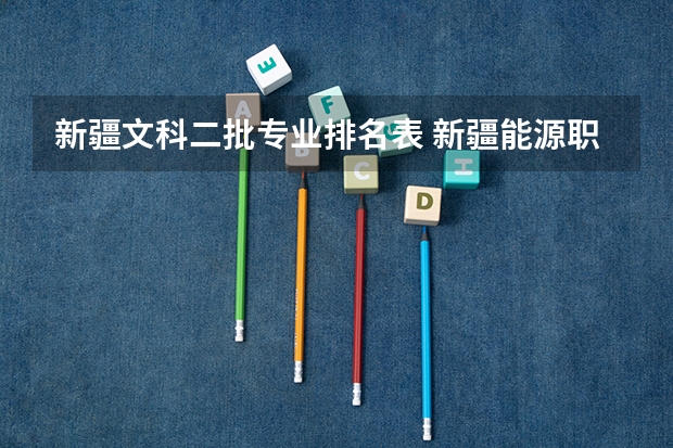 新疆文科二批专业排名表 新疆能源职业技术学院王牌专业排名一览表