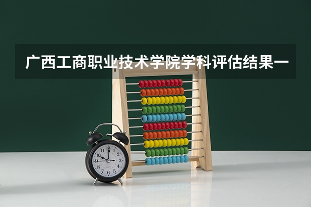 广西工商职业技术学院学科评估结果一览表
