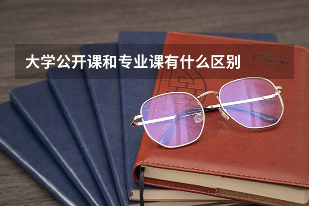 大学公开课和专业课有什么区别