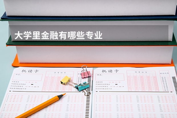 大学里金融有哪些专业