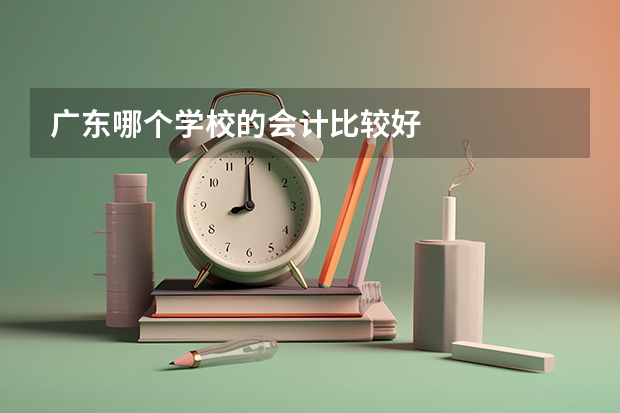 广东哪个学校的会计比较好