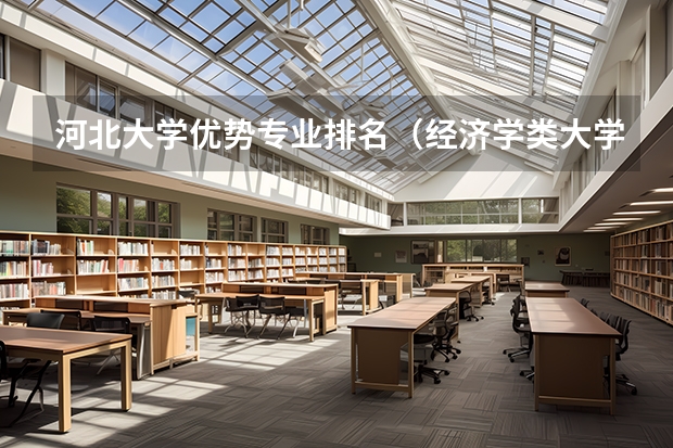 河北大学优势专业排名（经济学类大学排名）