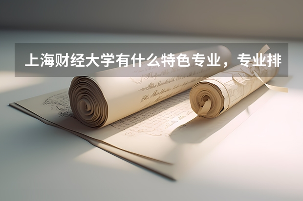 上海财经大学有什么特色专业，专业排名如何