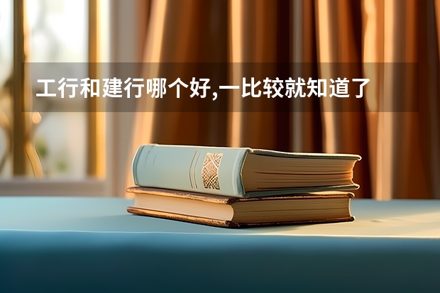 工行和建行哪个好,一比较就知道了