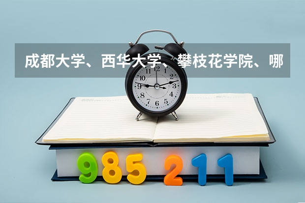 成都大学、西华大学、攀枝花学院、哪个学校的艺术设计更好？