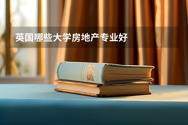 英国哪些大学房地产专业好