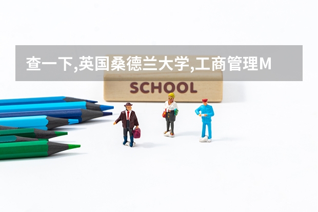 查一下,英国桑德兰大学,工商管理MBA专业,如何?