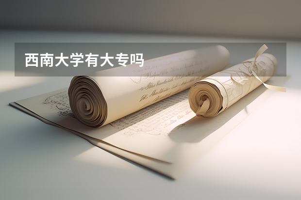 西南大学有大专吗