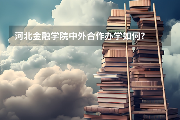 河北金融学院中外合作办学如何?