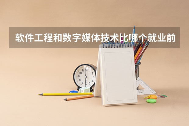 软件工程和数字媒体技术比哪个就业前景好?
