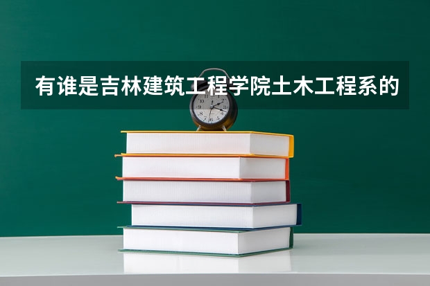 有谁是吉林建筑工程学院土木工程系的 到大学这个系都学什么啊