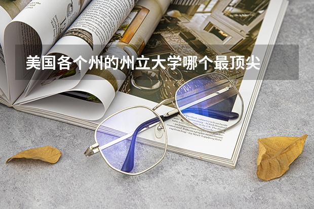 美国各个州的州立大学哪个最顶尖