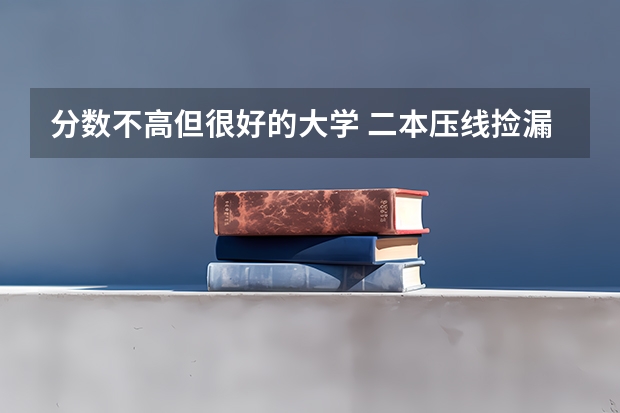分数不高但很好的大学 二本压线捡漏的大学(广西定向师范生新政策)