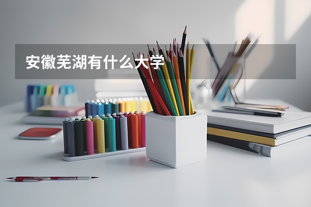 安徽芜湖有什么大学
