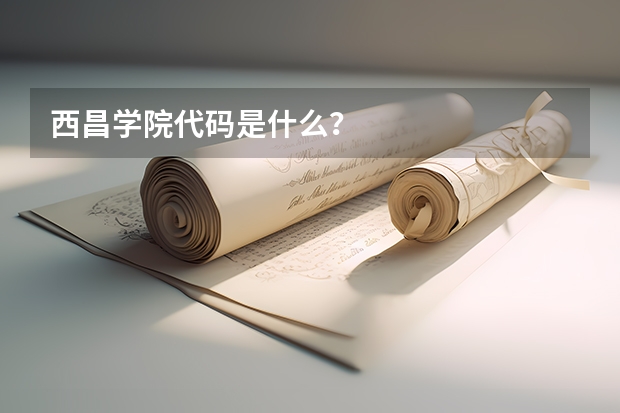 西昌学院代码是什么?