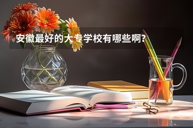 安徽最好的大专学校有哪些啊？