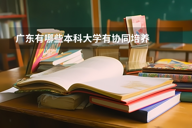 广东有哪些本科大学有协同培养