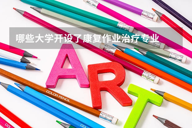 哪些大学开设了康复作业治疗专业