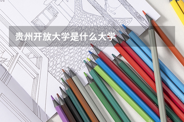 贵州开放大学是什么大学