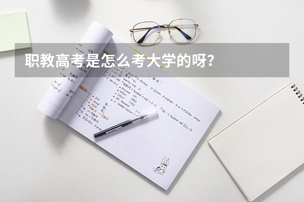 职教高考是怎么考大学的呀？