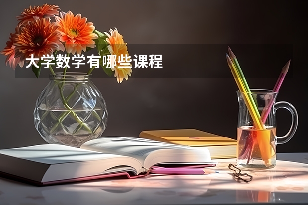 大学数学有哪些课程