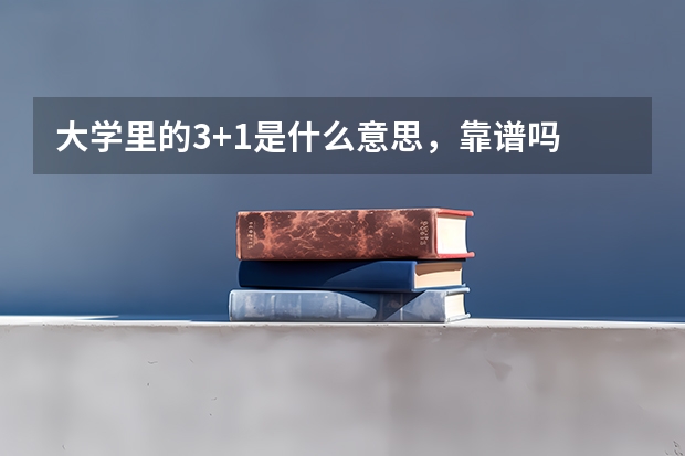 大学里的3+1是什么意思，靠谱吗