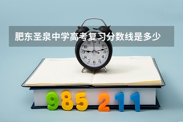 肥东圣泉中学高考复习分数线是多少