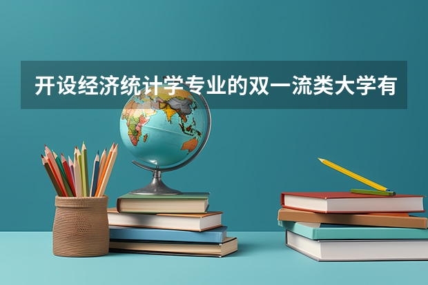开设经济统计学专业的双一流类大学有哪些