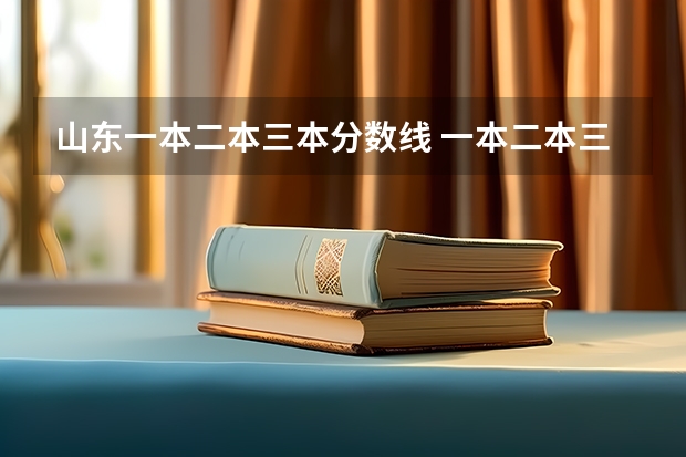 山东一本二本三本分数线 一本二本三本的分数线