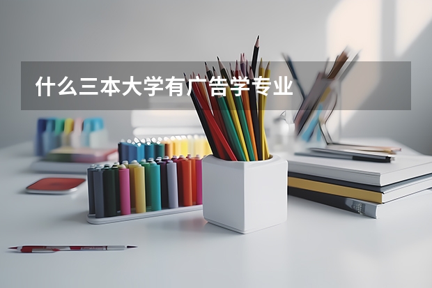 什么三本大学有广告学专业